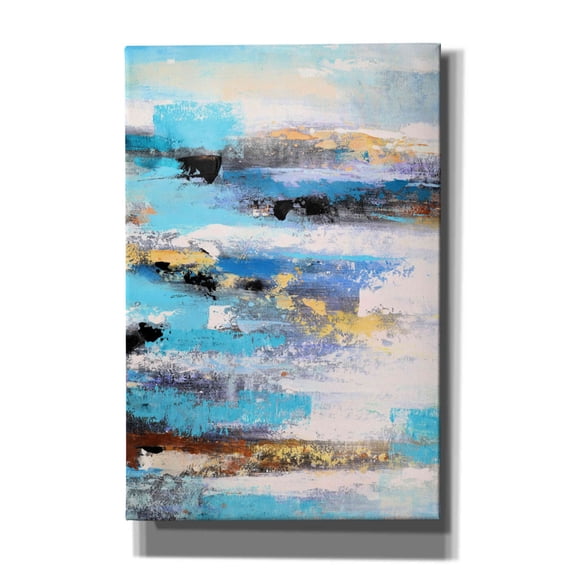 Epic Graffiti'Abstract Landscape' by Christov Art, Giclee Canvas Wall Art, 40"x60"