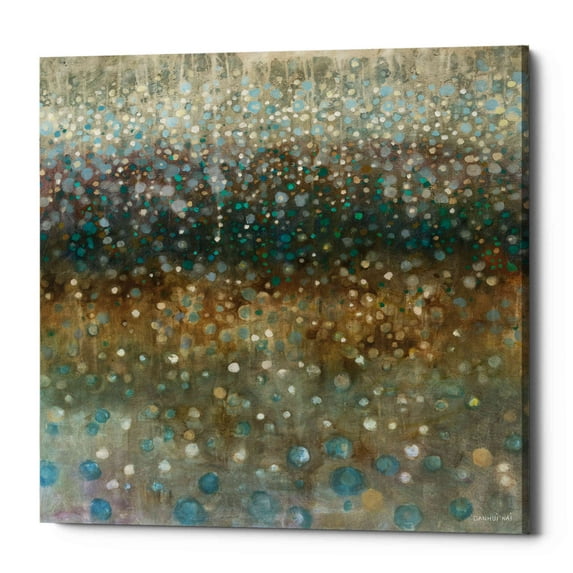 Epic Graffiti 'Abstract Rain' by Danhui Nai, Canvas Wall Art, 26"x26"