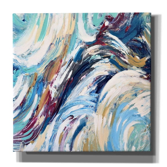 Epic Graffiti'Abstraction 3' by Christov Art, Giclee Canvas Wall Art, 26"x26"