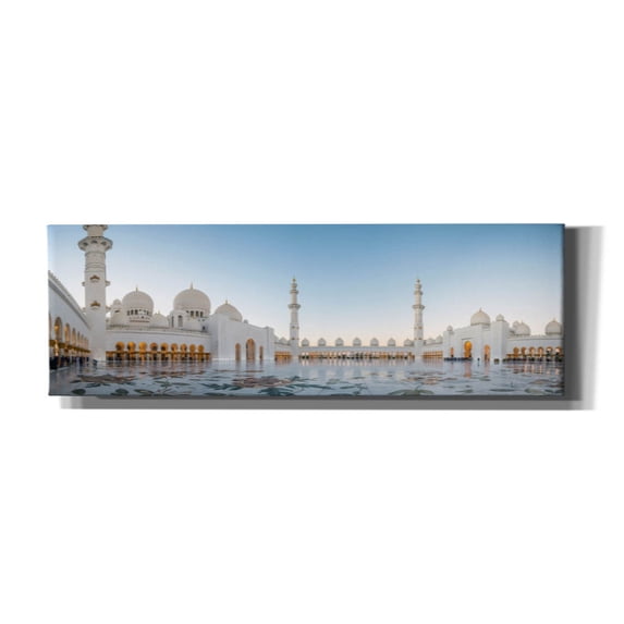 Epic Graffiti 'Abu Dhabi Grand Mosque' by Epic Portfolio, Canvas Wall Art, 36"x12"