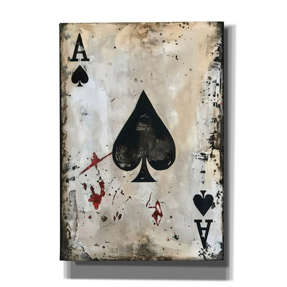 Epic Graffiti 'Ace Of Spades'  by Andreas Magnusson Canvas Wall Art, 18" x 26"