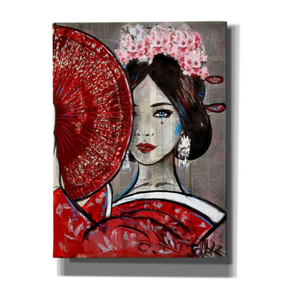 Epic Graffiti 'Akai' by Loui Jover, Canvas Wall Art, 40"x54"