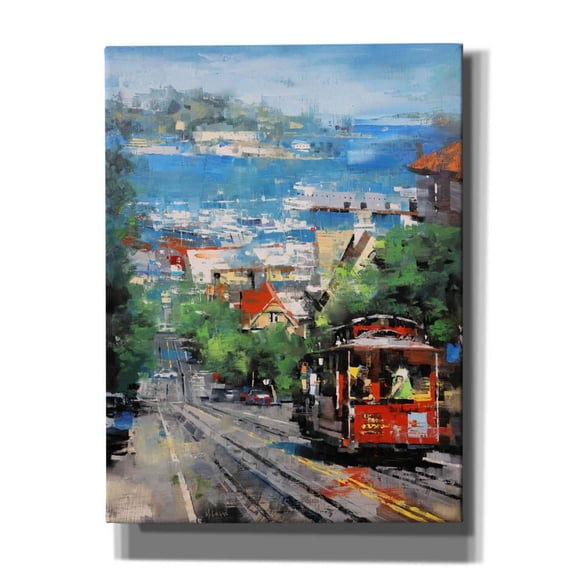 Epic Graffiti 'Alcatraz' by Mark Lague, Canvas Wall Art, 12"x16"