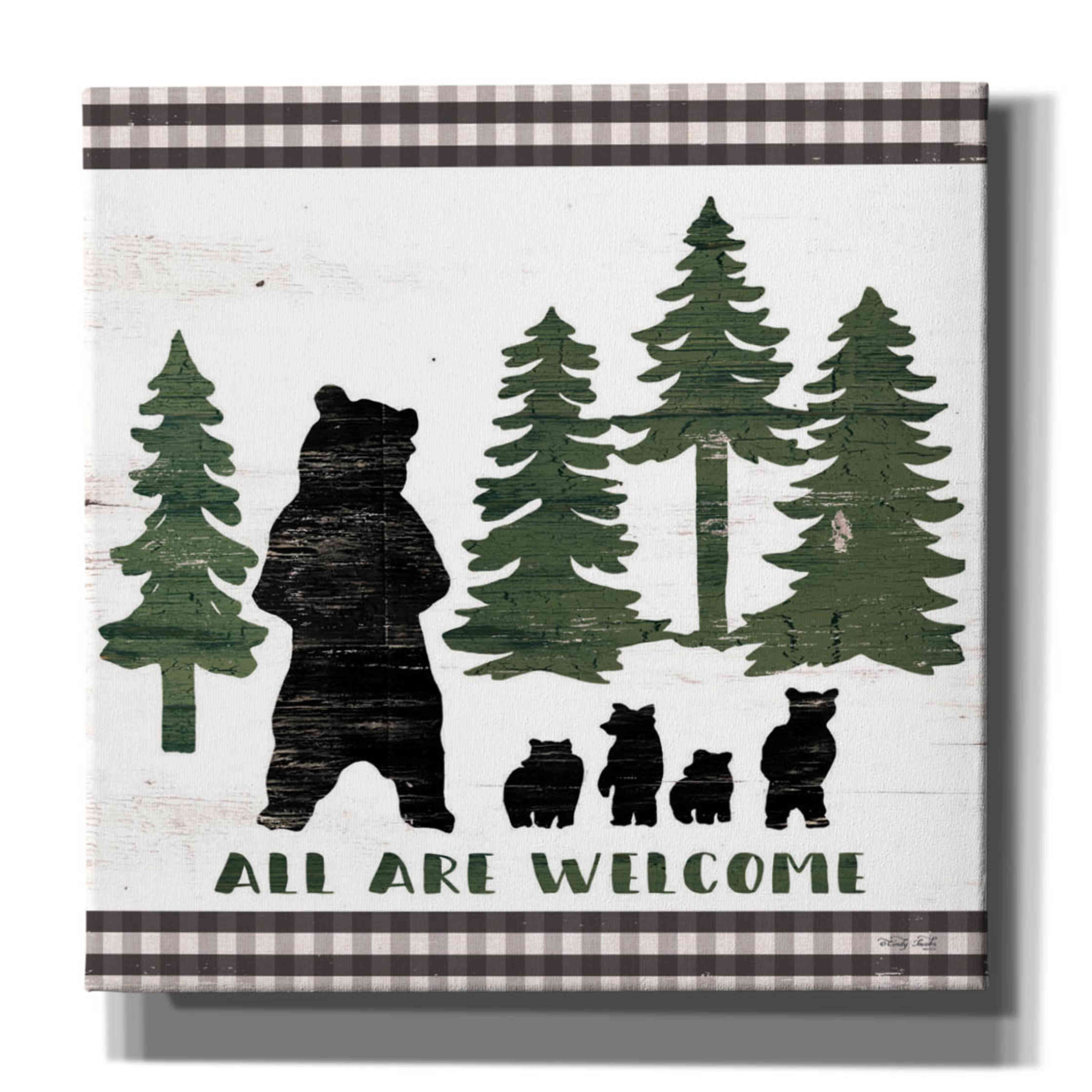 Epic Graffiti 'All Are Welcome Lodge' by Cindy Jacobs, Canvas Wall Art ...
