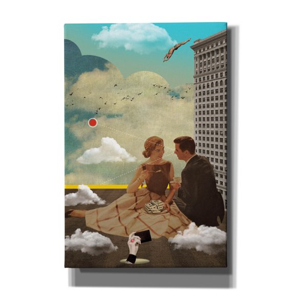 Epic Graffiti 'All Eyes On Me' by Elo Marc, Canvas Wall Art, 12"x18"