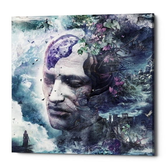 Epic Graffiti "All We Have is Now" by Cameron Gray, Giclee Canvas Wall Art, 18"x18" 18"x18"