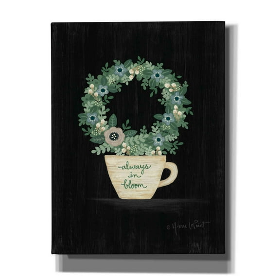 Epic Graffiti 'Always in Bloom' by Annie LaPoint, Canvas Wall Art, 12"x16"