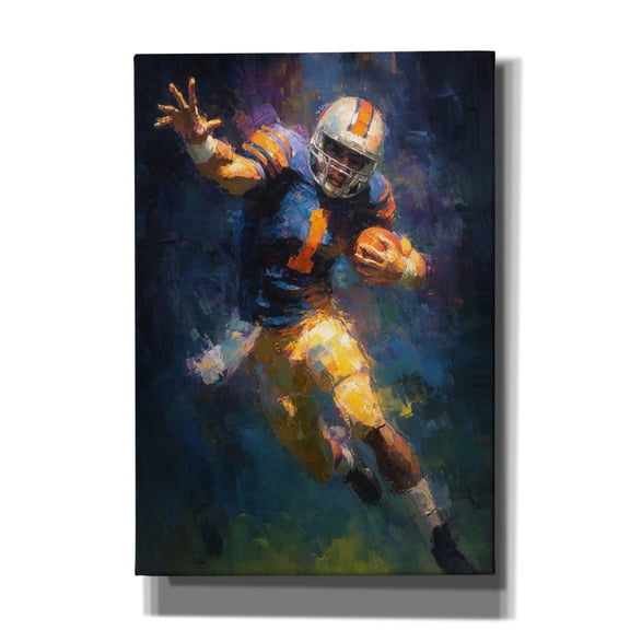 Epic Graffiti 'American Football Legend 1' by Ann Klee Canvas Wall Art, 18" x 26"