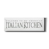 Epic Graffiti 'American Italian Kitchen' by Cindy Jacobs, Canvas Wall Art, 36"x12"