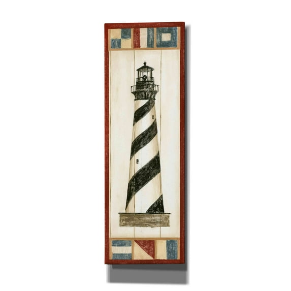 Epic Graffiti "Americana Lighthouse II" by Ethan Harper, Canvas Wall Art, 20"x60"