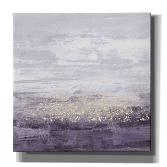 Epic Graffiti 'Amethyst Glitter II' by Jennifer Goldberger Canvas Wall Art, 37"x37"