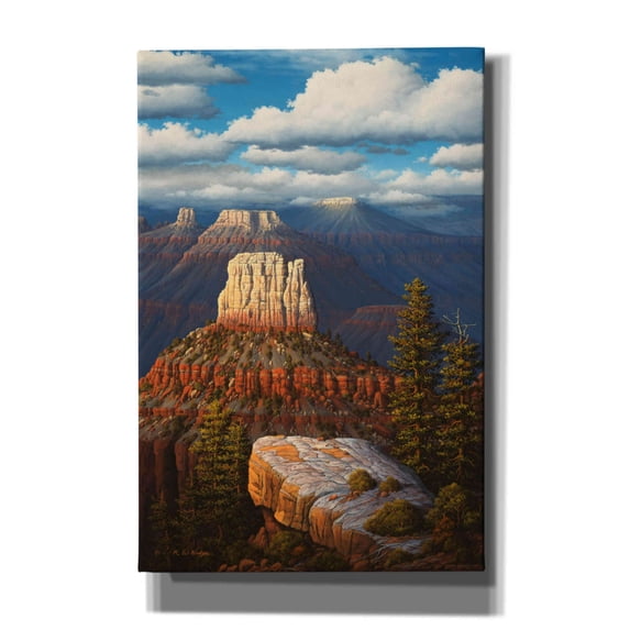 Epic Graffiti 'Among The Temples' by R. Hed, Canvas Wall Art, 12"x18"