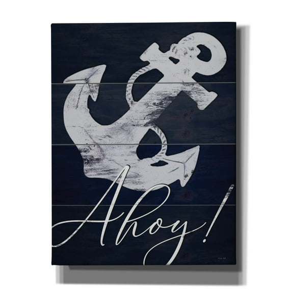 Epic Graffiti 'Anchor Ahoy' by Cindy Jacobs, Canvas Wall Art, 26"x34"