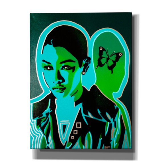 Epic Graffiti 'Android V Butterfly' by Abstract Graffiti Canvas Wall Art, 12" x 16"