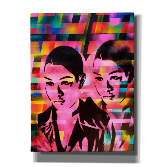 Epic Graffiti 'Androids' by Abstract Graffiti Canvas Wall Art, 12" x 16"