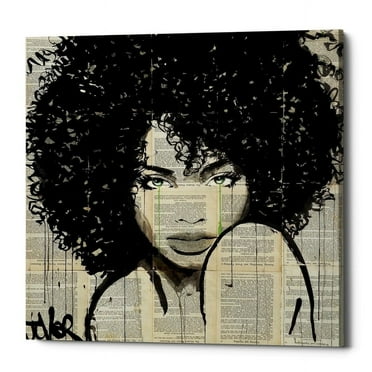 Epic Graffiti 'Angel' by Loui Jover, Canvas Wall Art, 18"x18"