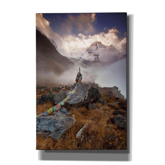 Epic Graffiti 'Annapurna South' by Everlook Photography, Canvas Wall Art, 12"x18"