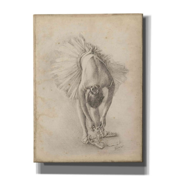 Epic Graffiti 'Antique Ballerina Study I' by Ethan Harper Canvas Wall Art, 40"x54"