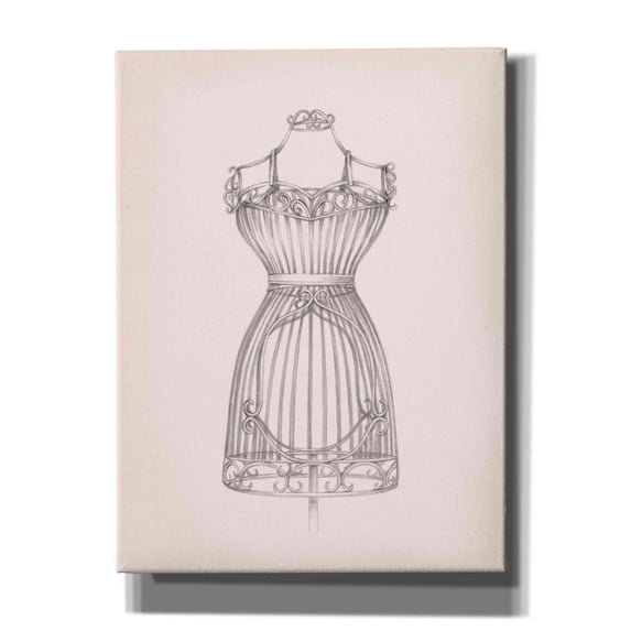 Epic Graffiti "Antique Dress Form II" by Ethan Harper, Canvas Wall Art, 12"x16"