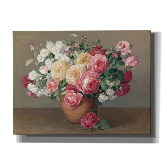 Epic Graffiti 'Antique Rose Bouquet'  by Danhui Nai Canvas Wall Art, 16" x 12"