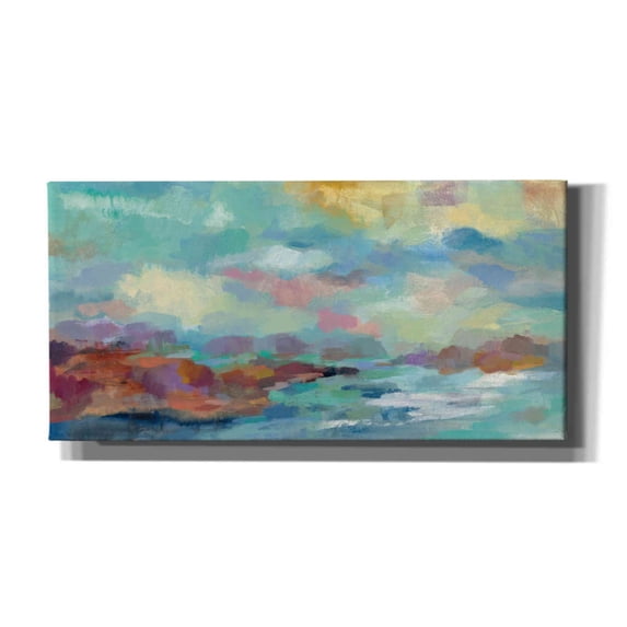 Epic Graffiti 'Archipelago' by Silvia Vassileva, Canvas Wall Art, 60"x30"