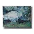 thumbnail image 1 of Epic Graffiti 'Ariival Of The Normandy Train' by Claude Monet, Giclee Canvas Wall Art, 54"x40", 1 of 8