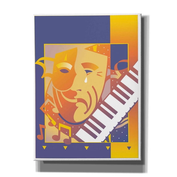 Epic Graffiti 'Arts And Music' by David Chestnutt, Giclee Canvas Wall Art, 40"x54"