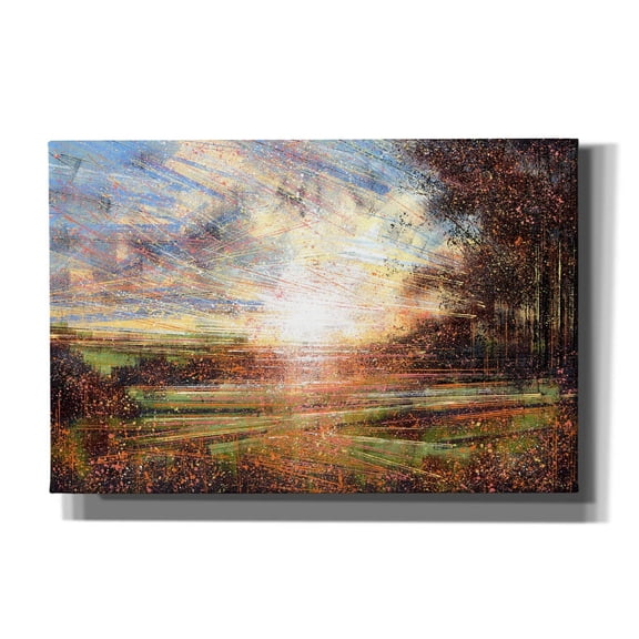 Epic Graffiti 'Autmn Meadow at Sunset' by Marc Todd, Canvas Wall Art, 60"x40"