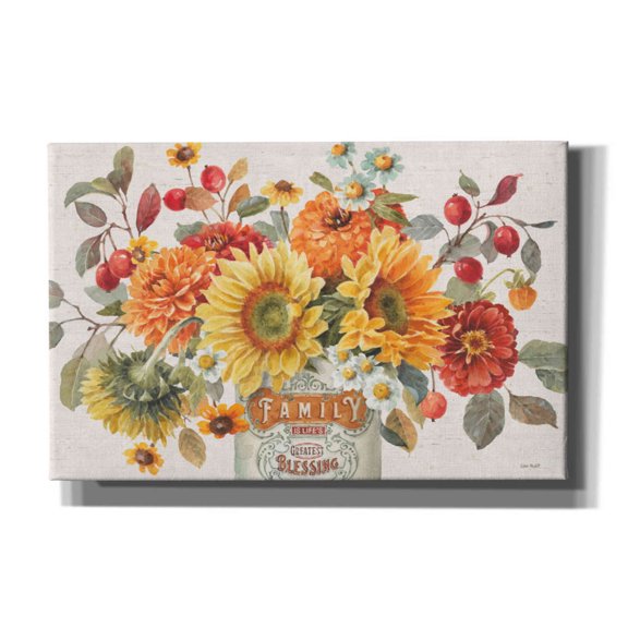 Epic Graffiti 'Autumn In Bloom I' by Lisa Audit, Canvas Wall Art, 40"x26"