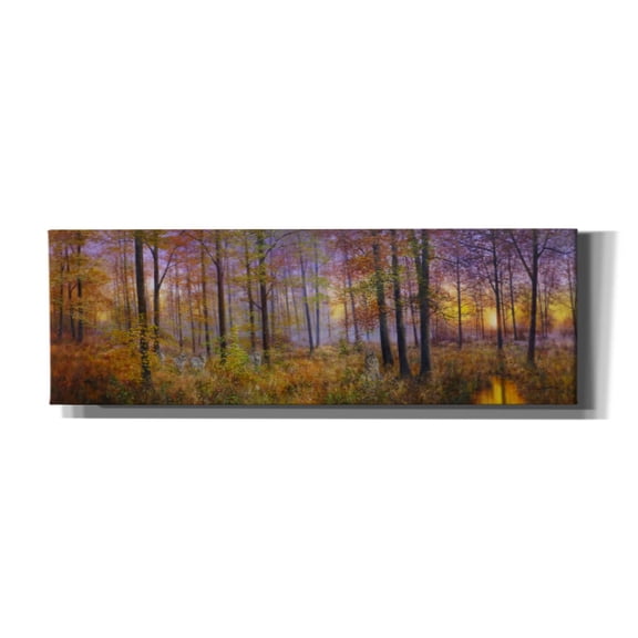 Epic Graffiti 'Autumn Wolves' by Bill Makinson, Canvas Wall Art, 36"x12"