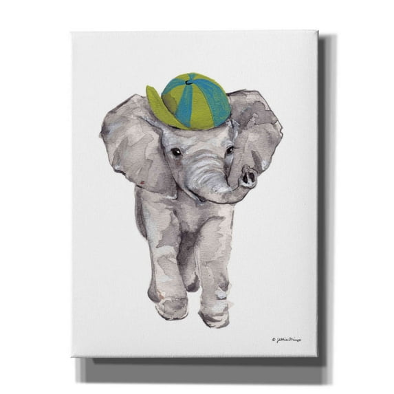 Epic Graffiti 'Baby Elephant' by Jessica Mingo, Canvas Wall Art, 26"x34"