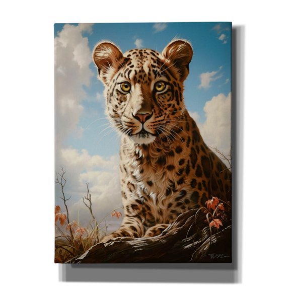 Epic Graffiti 'Baby Leopard' by Momart Canvas Wall Art, 40" x 54"
