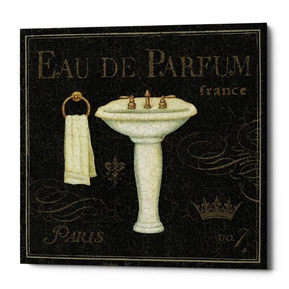 Epic Graffiti 'Bain de Luxe III' by Daphne Brissonnet, Giclee Canvas Wall Art, 12"x12" 18" x 18"