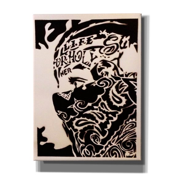 Epic Graffiti 'Bandana Man' by Abstract Graffiti Canvas Wall Art, 40" x 54"