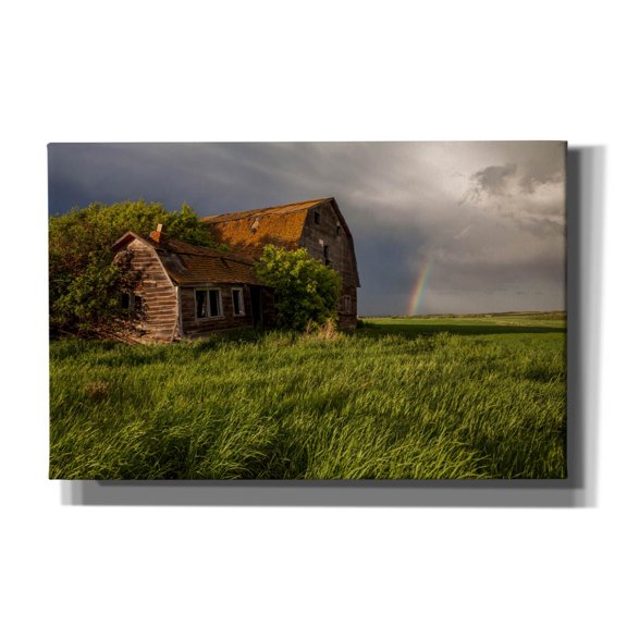 Epic Graffiti 'Barn Sunset 2' by Joe Reimer Photography, Canvas Wall Art, 40"x26"