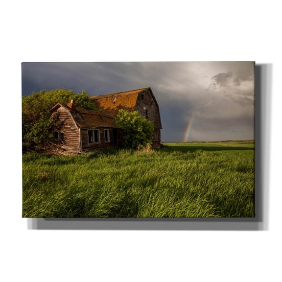 Epic Graffiti 'Barn Sunset 2' by Joe Reimer Photography, Canvas Wall Art, 60"x40"