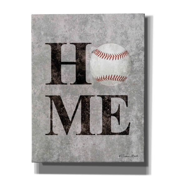 Epic Graffiti 'Baseball HOME' by Susan Ball, Canvas Wall Art, 26"x34"