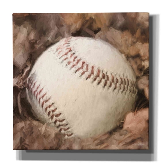 Epic Graffiti 'Baseball Season' by Lori Deiter, Canvas Wall Art, 37"x37"