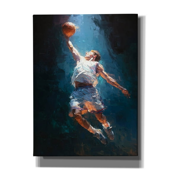Epic Graffiti 'Basketball Legend 2' by Ann Klee Canvas Wall Art, 40" x 54"