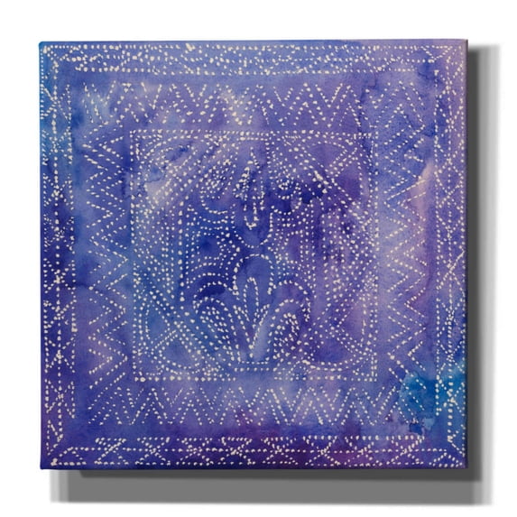 Epic Graffiti 'Batik Nebula II' by Grace Popp, Canvas Wall Art, 26"x26"
