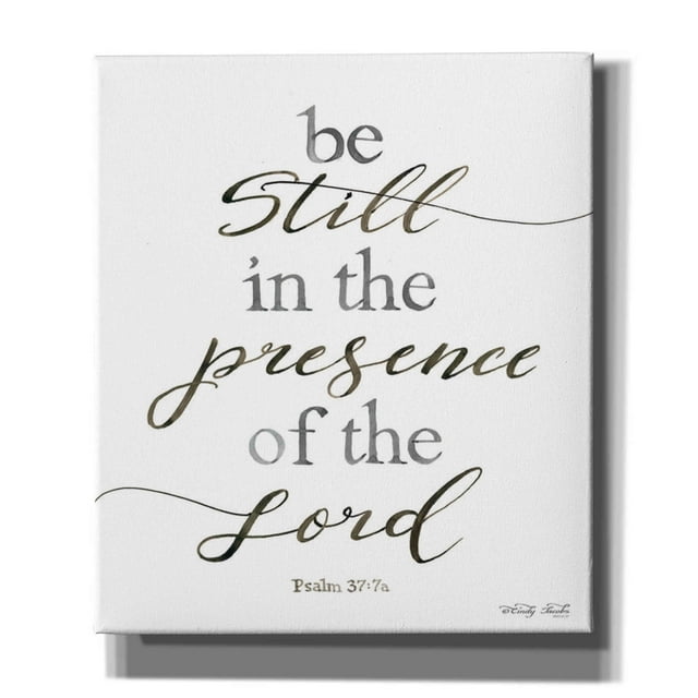 Epic Graffiti 'Be Still in the Presence of the Lord' by Cindy Jacobs, Canvas Wall Art, 26"x30"
