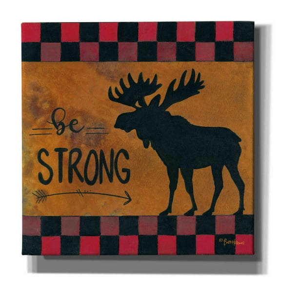 Epic Graffiti 'Be Strong' by Britt Hallowell, Canvas Wall Art, 26"x26"