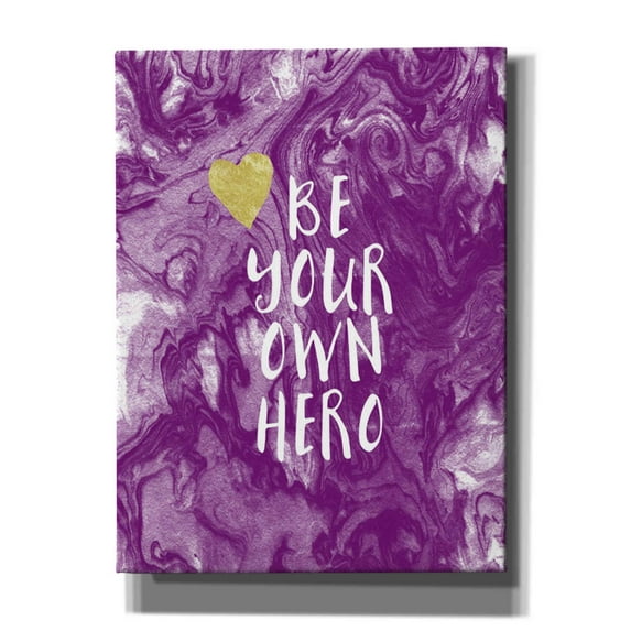 Epic Graffiti 'Be Your Own Hero' by Linda Woods, Canvas Wall Art, 12"x16"