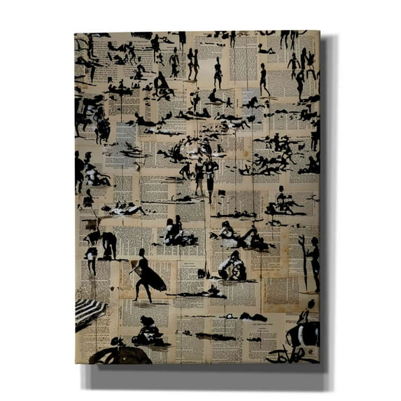 Epic Graffiti 'Beach Break' by Loui Jover, Canvas Wall Art, 40"x54"