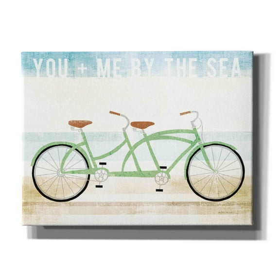Epic Graffiti 'Beach Cruiser Tandem v2' by Michael Mullan, Canvas Wall Art, 16"x12"
