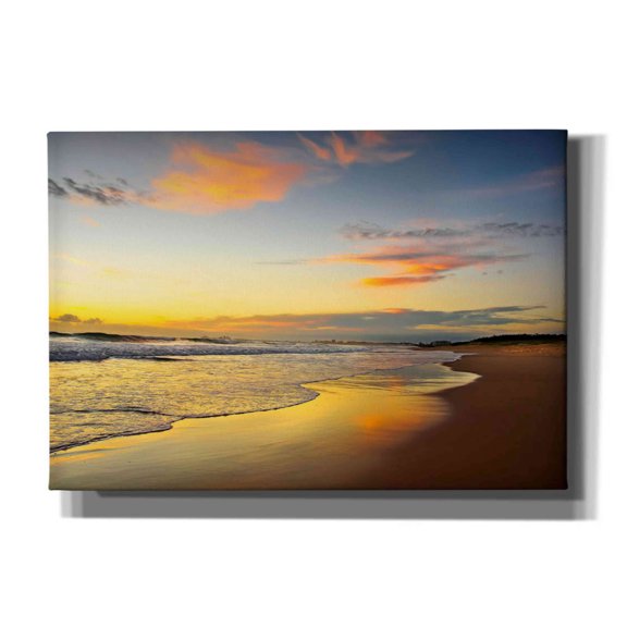 Epic Graffiti 'Beach Dawn' by Tracie Louise, Canvas Wall Art, 26"x18"