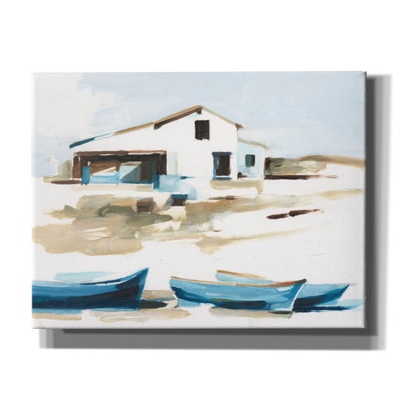 Epic Graffiti 'Beach Outpost 2' by Ethan Harper Canvas Wall Art, 34" x 26"