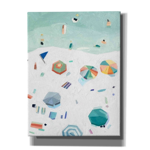 Epic Graffiti 'Beach Vista II' by Emma Scarvey, Canvas Wall Art, 12"x16"
