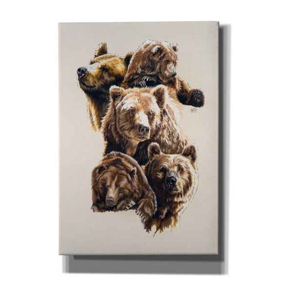 Epic Graffiti 'Bear With Me' by Barbara Keith, Canvas Wall Art, 18"x26"