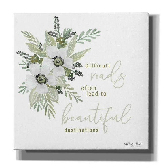 Epic Graffiti 'Beautiful Destinations' by Cindy Jacobs, Canvas Wall Art, 37"x37"